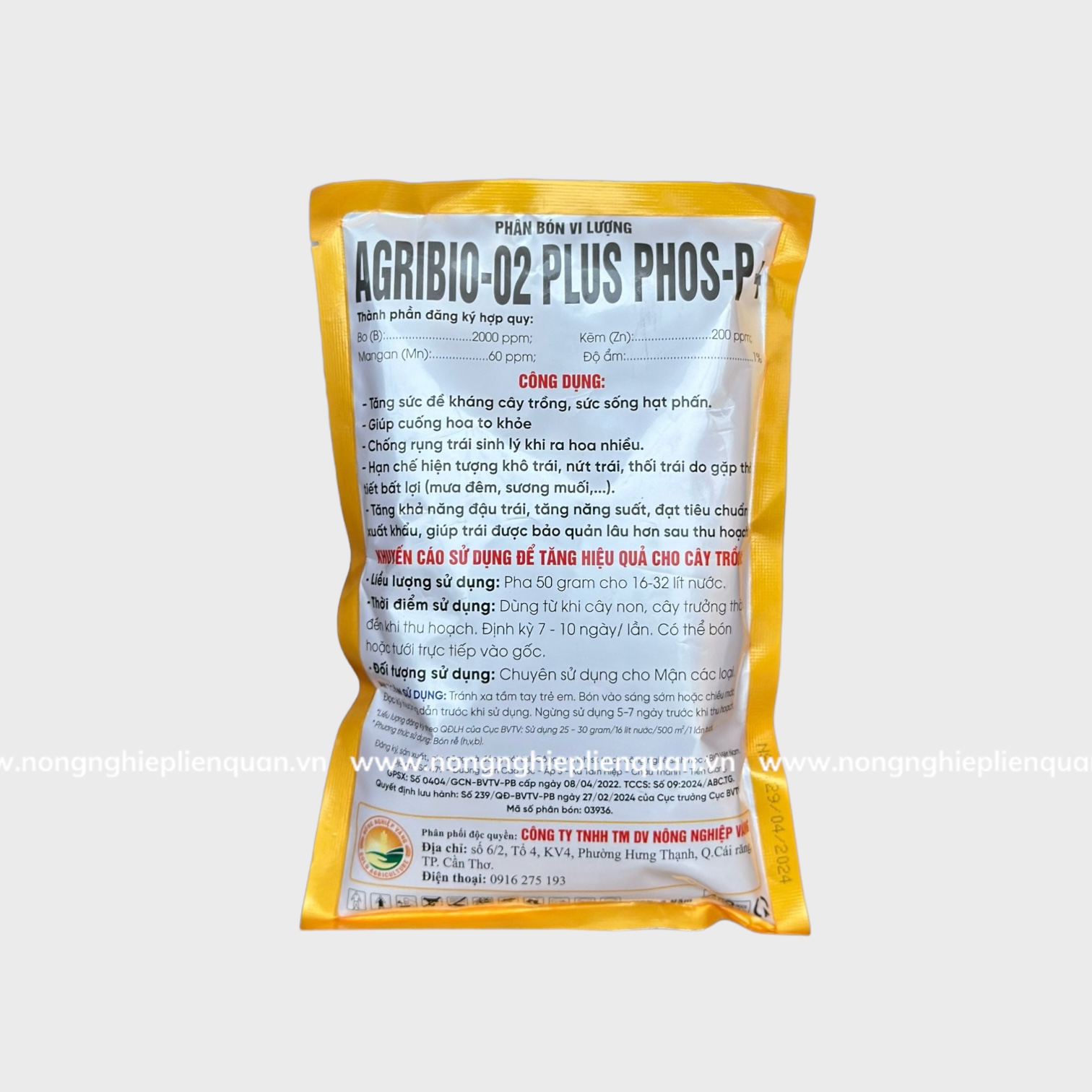 CHỐNG RỤNG HOA MẬN