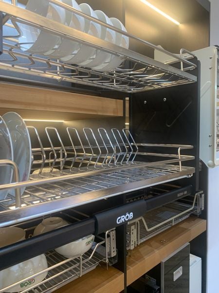 Giá bát nâng hạ Grob GO304 inox sus304 nan oval