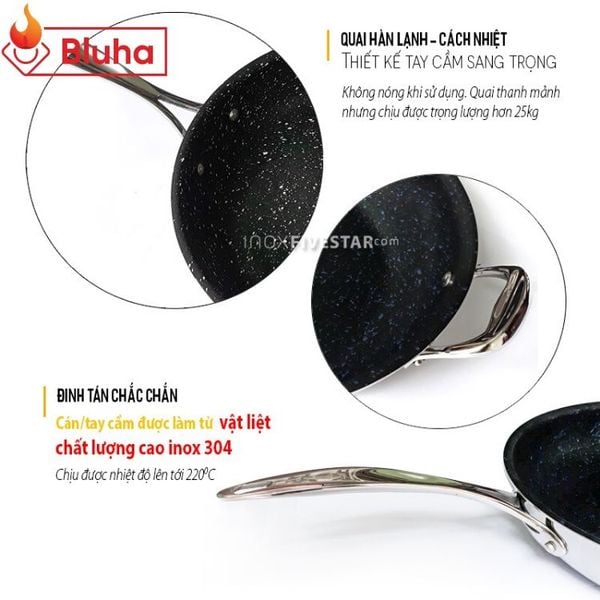 Chảo Fivestar cao cấp 3 lớp inox 304 30cm