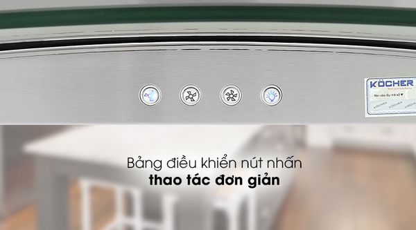 Máy hút mùi Kocher K-8870/8890 kính cong
