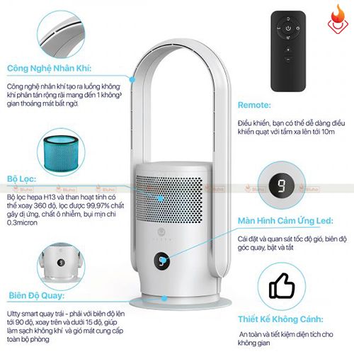 Quạt lọc không khí thông minh Ultty SKJ-CR021
