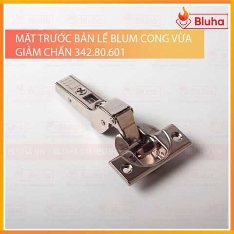 Bản lề giảm chấn Blum cong vừa 342.80.601 - Clip Top 107°