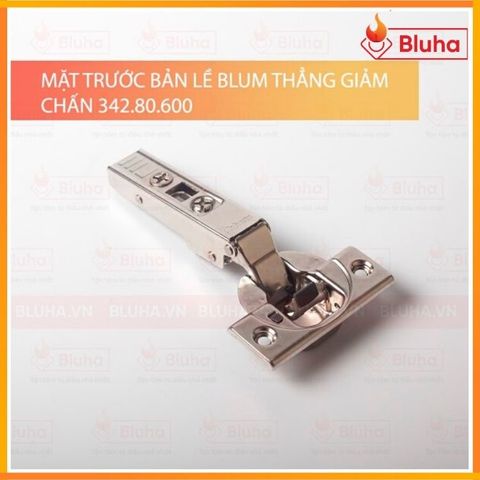 Bản lề giảm chấn Blum thẳng 342.80.600 - Clip Top 107°