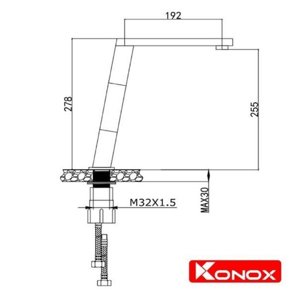 Vòi rửa bát Konox KN1209