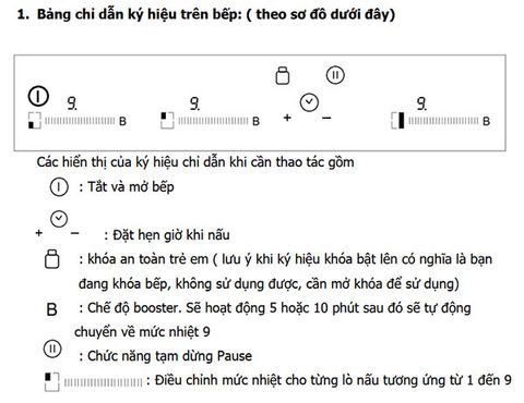 Bếp từ Rosieres RISD3BC 3 vùng nấu