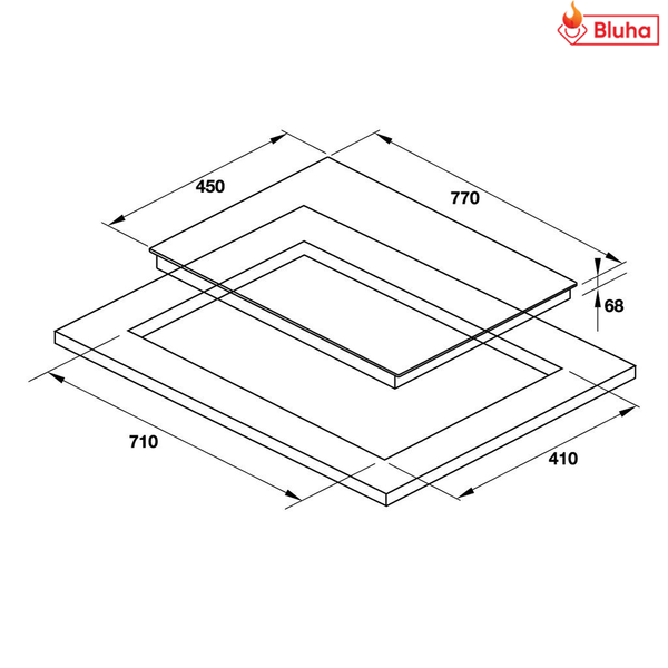 Bếp điện Hafele 2 vùng nấu 80cm HC-R772A