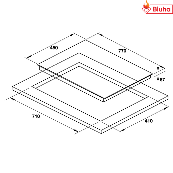 Bếp điện Hafele 2 vùng nấu HC-R772D