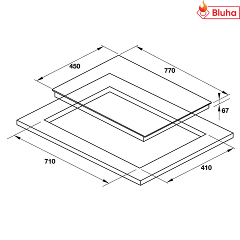Bếp điện Hafele 2 vùng nấu HC-R772D