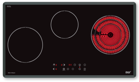 Bếp điện từ ba vùng nấu LCE 307