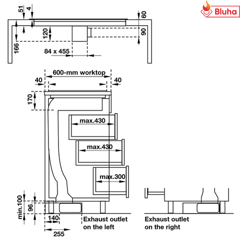 Bếp điện từ kết hợp hút mùi Hafele HC-IHH80A