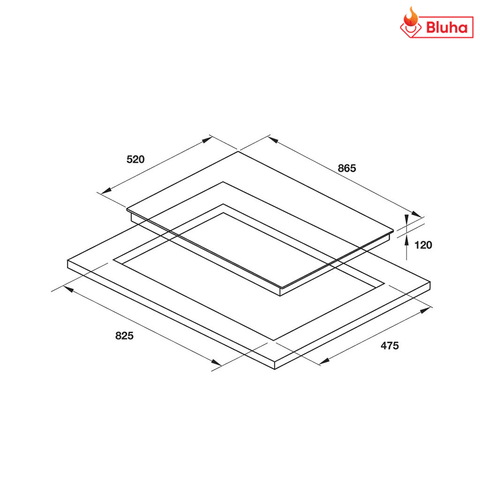 Bếp gas Hafele 3 vùng nấu HC-G863B