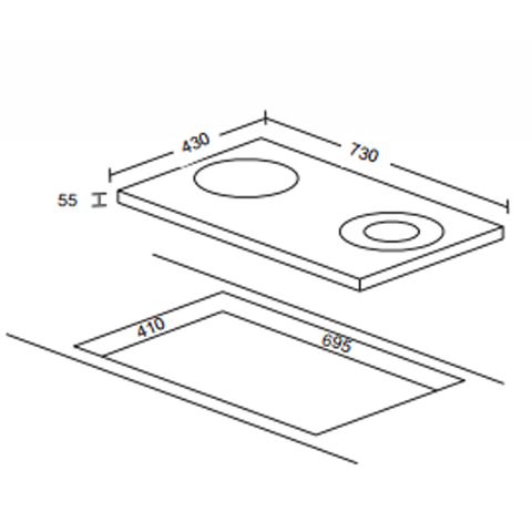 Bếp điện từ Robam W260