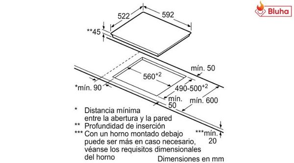 Bếp từ Bosch HMH.PVJ631FB1E kết hợp 2 vùng nấu 60cm