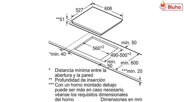 Bếp từ Bosch HMH.PXE675DC1E 2 vùng nấu 60cm