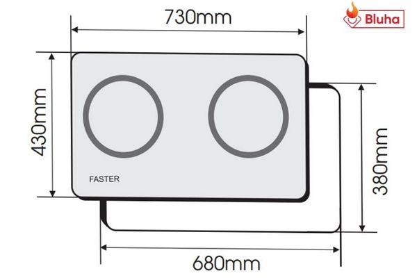 Bếp từ Faster FS 782I nhập khẩu Malaysia