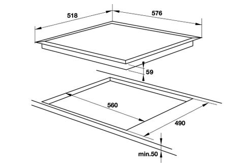 Bếp từ Hafele 535.02.040 4 vùng nấu