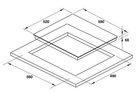 Bếp từ Hafele 536.61.631 3 vùng nấu HC-I603D