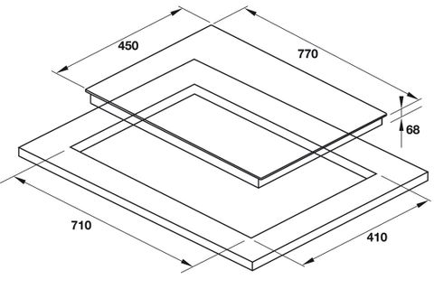 Bếp từ kết hợp điện Hafele 536.61.695 HC-M772D