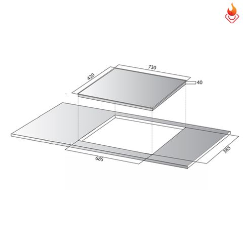 Bếp từ Kocher DI 801GE IPLUS made in Gemany