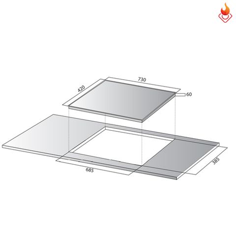 Bếp từ Kocher DI-833GE made in Gemany