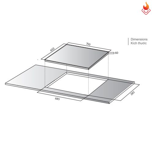 Bếp từ đôi Kocher DI-808GE made in Gemany