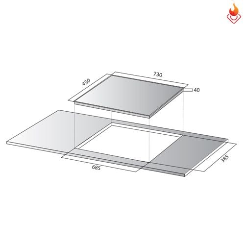Bếp từ Kocher DIB4- 888MI made in Gemany