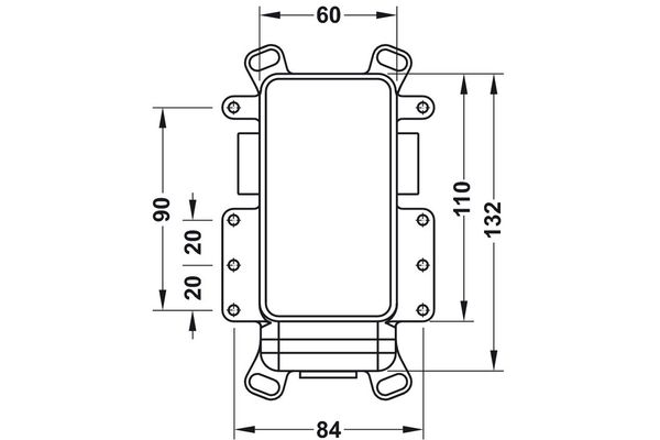 Bộ âm cho bộ trộn sen tắm/ bồn tắm âm tường Hafele 485.60.990