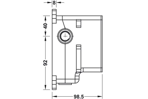 Bộ âm cho bộ trộn sen tắm/ bồn tắm âm tường Hafele 485.60.990