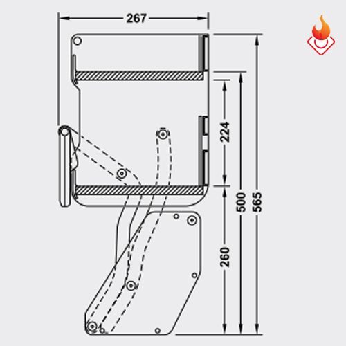Bộ kệ nâng hạ HAFELE IMOVE khay đôi 504.68.023