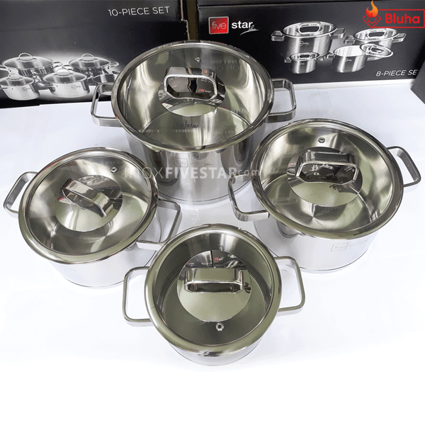 Bộ nồi Fivestar 4 món nắp kính