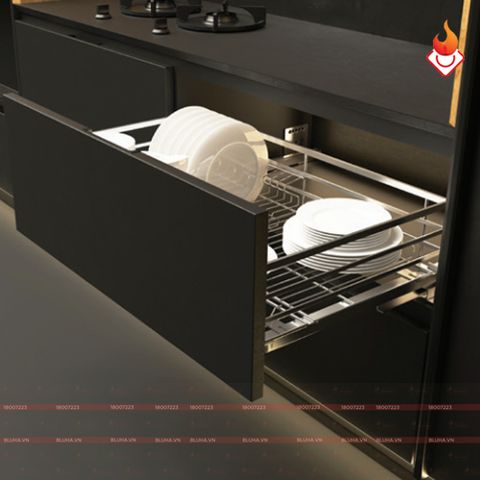 Bộ rổ chén đĩa Cucina Hafele Cappella inox mạ crom