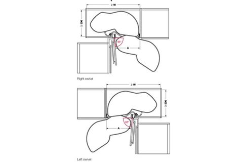 Bộ rổ góc Hafele LEMANS II