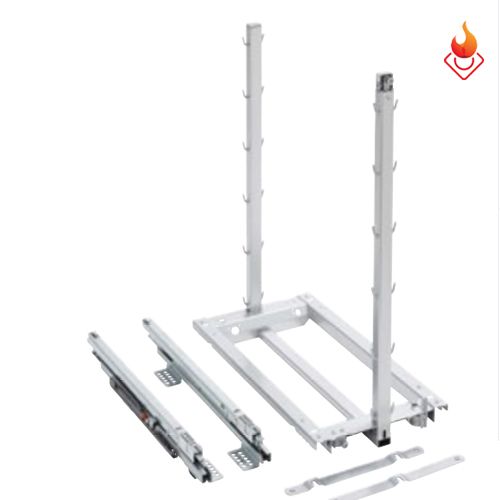 Bộ rổ kéo Dipensa Junior III Hafele màu trắng sáng