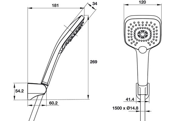 Bộ sen tay AIRSENSE Hafele 485.60.610