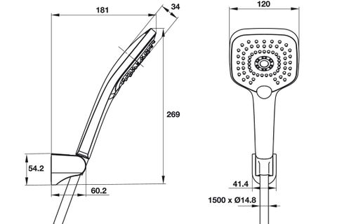 Bộ sen tay AIRSENSE Hafele 485.60.610