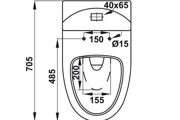 Bồn cầu một khối Hafele ICONIC 588.79.402