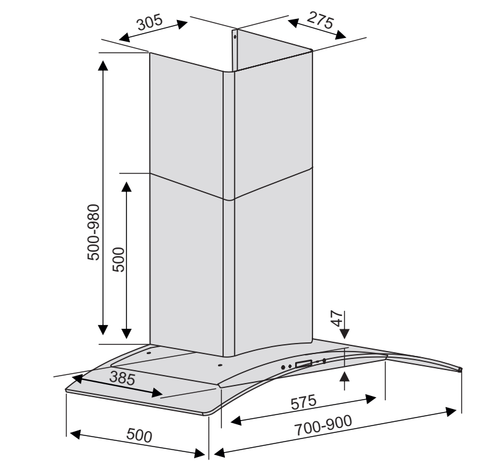 Máy hút mùi Lorca TA 2001C