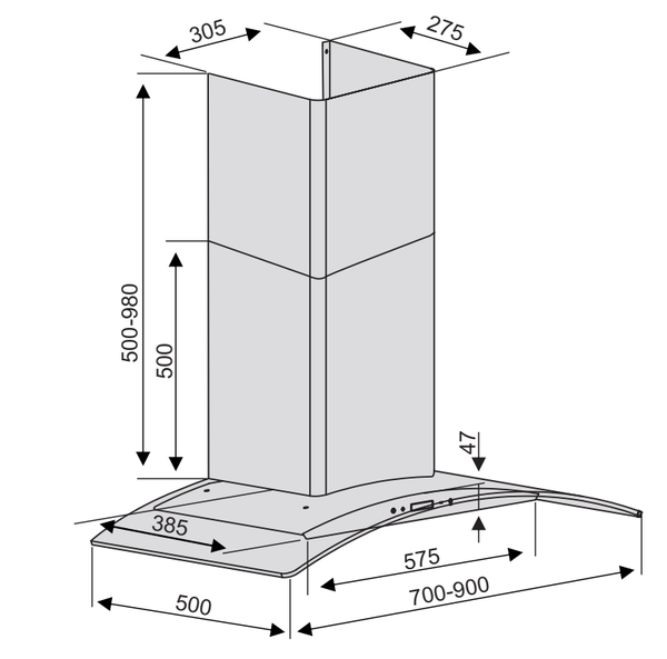 Máy hút mùi Lorca TA 2005A