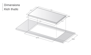 Bếp từ đôi Lorca LCI 886D