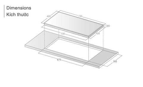 Bếp điện từ đôi Lorca LCE 806