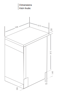 Máy Rửa Bát Lorca TA 918