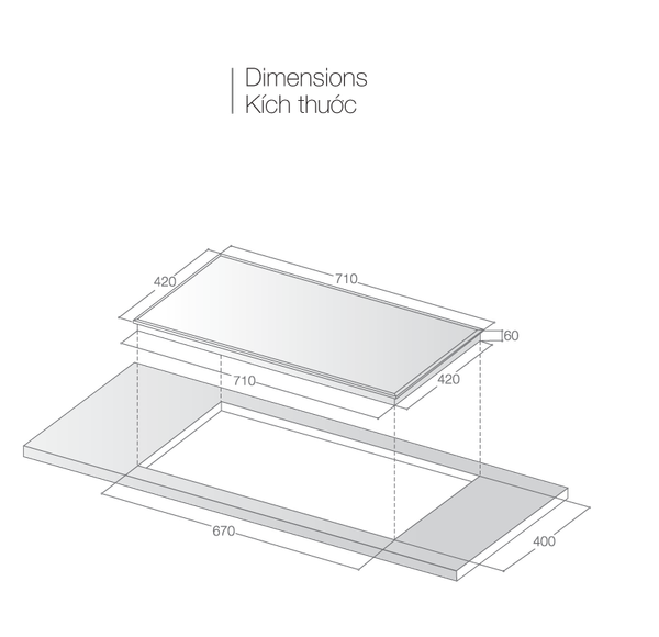 Bếp điện từ đôi Lorca TA 1006EC