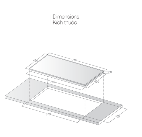 Bếp điện từ đôi Lorca TA 1006EC
