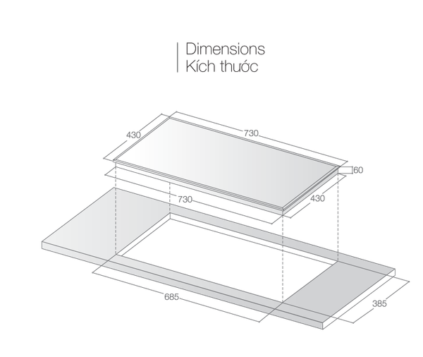Bếp từ đôi Lorca LCI 918
