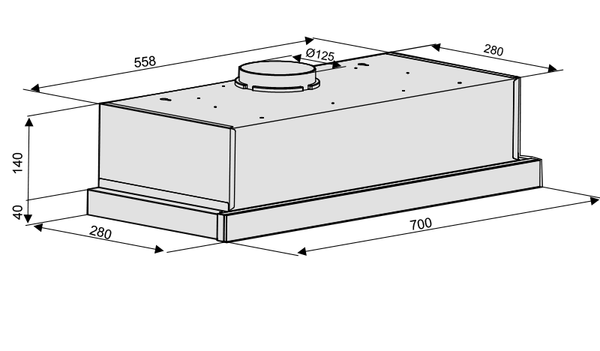 Máy hút mùi Lorca TA 3005P