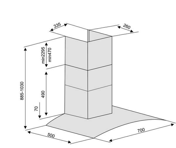 Máy hút mùi Lorca TA 2005P