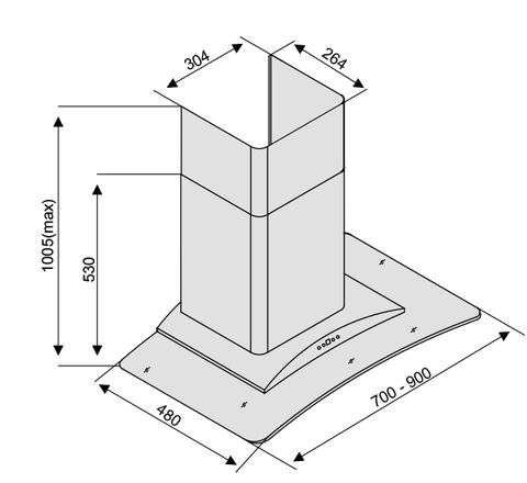 Máy hút mùi Lorca TA 2005E