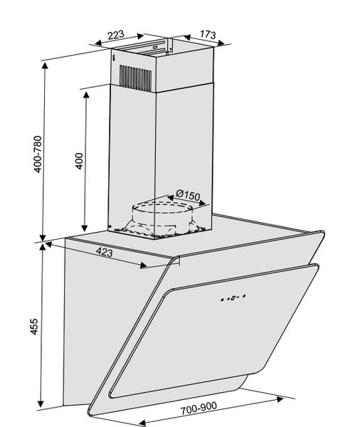Máy hút mùi Lorca TA 6008C
