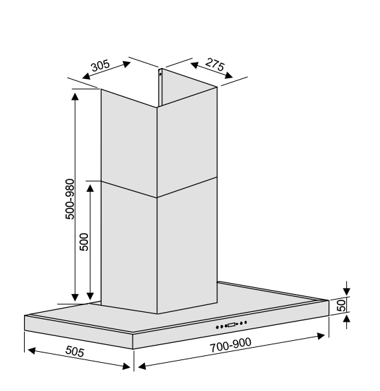 Máy hút mùi Lorca TA 6007E