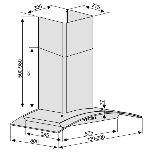 Máy hút mùi Lorca TA 2006A